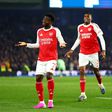 Saka scores Arsenal's winning goal || Imago