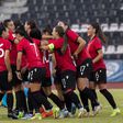Albania national team celebrating