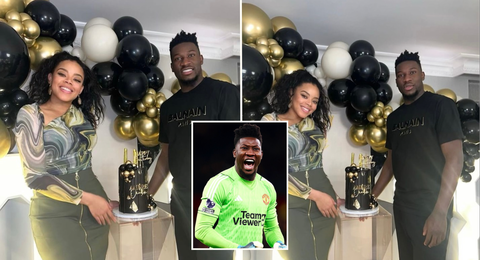 Melanie Kamayou: Man Utd goalkeeper André Onana celebrates 28th birthday party with wife
