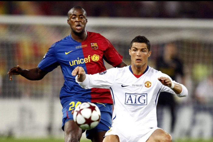 Yaya Toure tackling Ronaldo in the 2009 Champions League final || Image credit: Imago