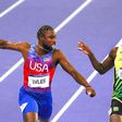 Usain Bolt. Noah Lyles. Kishane Thompson. Oblique Seville. Grand Slam Track.