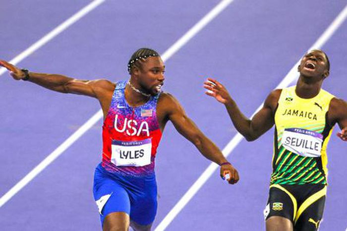 Usain Bolt. Noah Lyles. Kishane Thompson. Oblique Seville. Grand Slam Track.