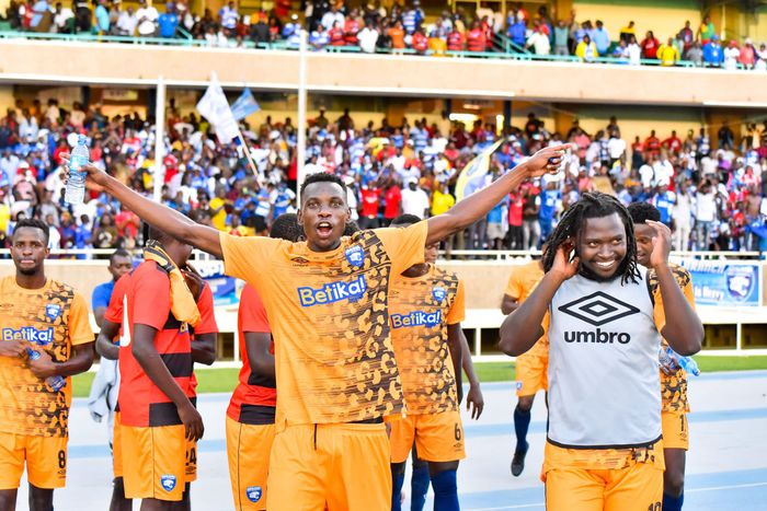 AFC Leopards players celebrating