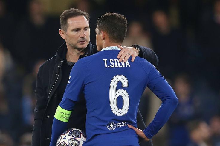 Thiago Silva and Frank Lampard of Chelsea.
