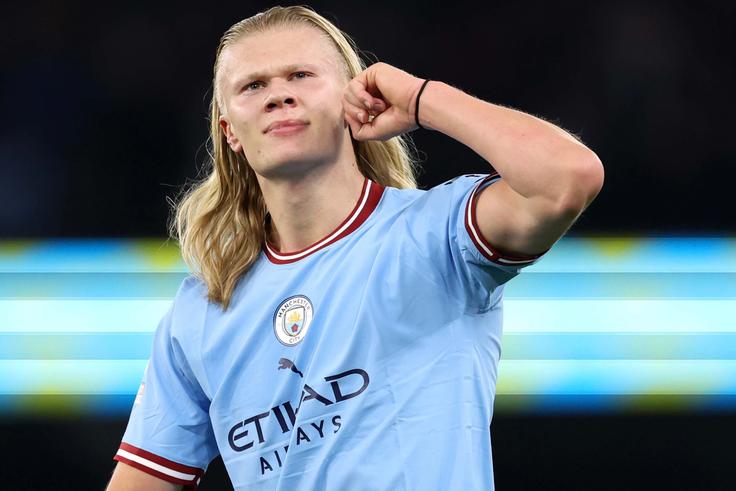 Manchester City forward Erling Haaland.