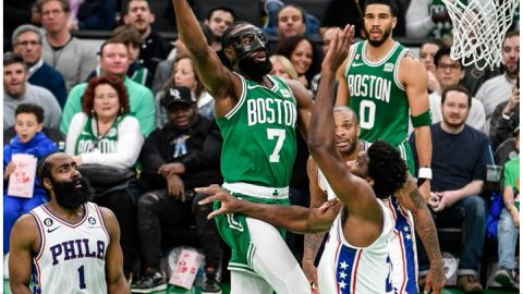 Joel Embiid returns in vain as Boston Celtics beat Philadelphia 76ers to tie series in Game 2