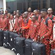 Team Kenya after arriving in the country