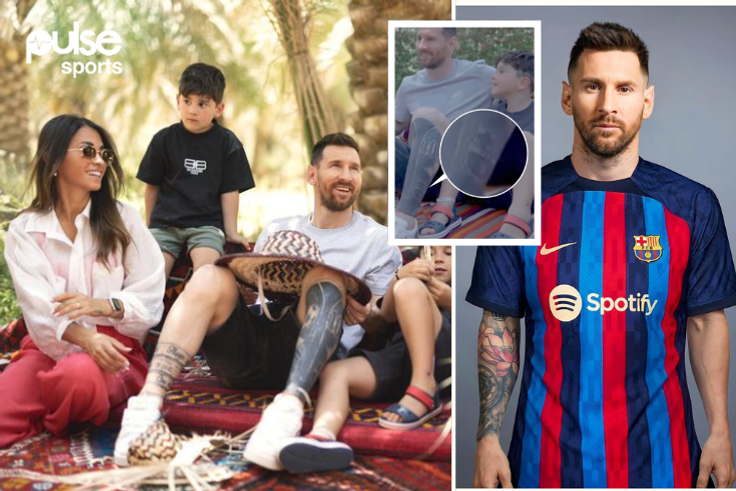 Lionel Messi Barcelona tattoo
