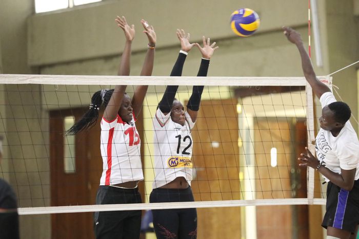 Kenya Pipeline players during one of their training sessions