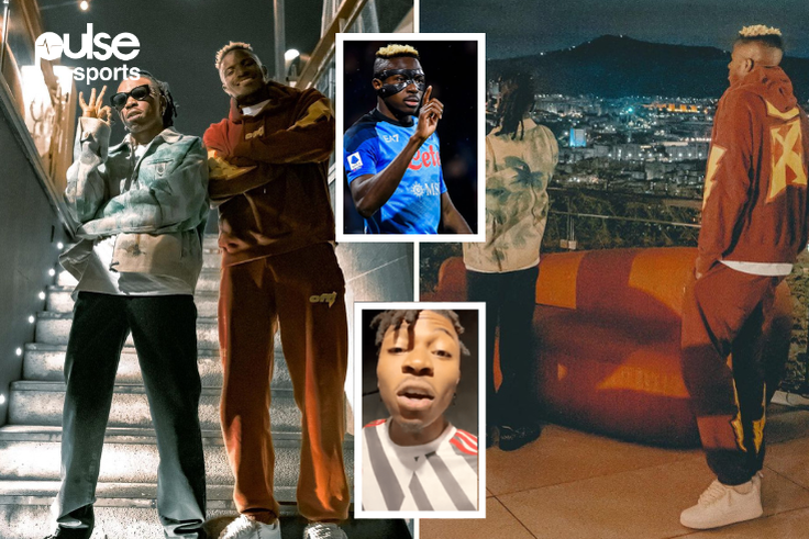 Victor Osimhen and Mayorkun link up