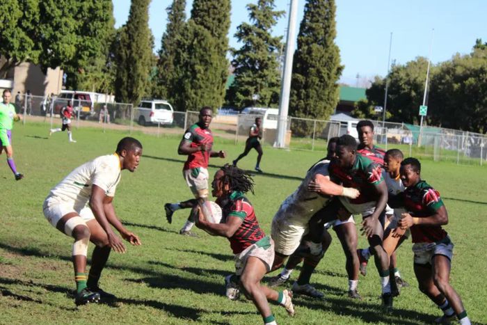Kenya Simbas in action against the Junior Boks.