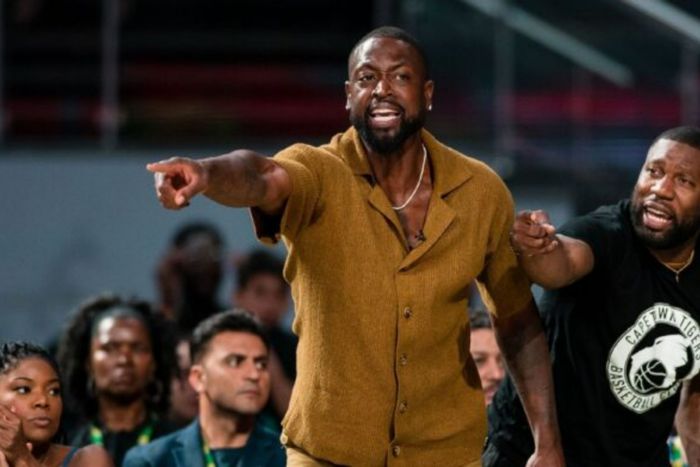 NBA champion and future Naismith Basketball Hall of Famer Dwyane Wade was in the crowd.