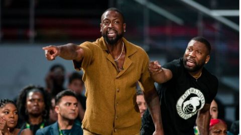Dwyane Wade attends as Mr Eazi's Cape Town Tigers lose to CFV-Beira