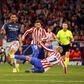 Arsenal vs Atletico Madrid in Champions League action