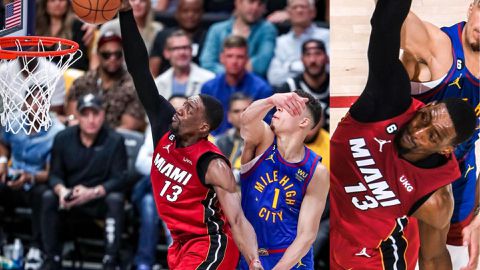 Bam Adebayo charges Miami Heat to tie NBA Finals in Game 2 against Denver Nuggets