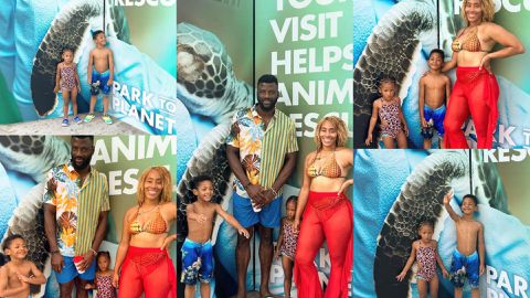 Nigerian monster heavyweight Efe Ajagba shows off soft side and family at the beach