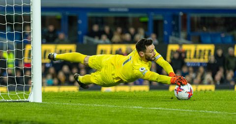 Hugo LIoris makes a remarkable save for Tottenham