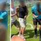 Shock As Angry Dad Brutally Punches Referee During Children’s Match After Foul on His Son [VIDEO]