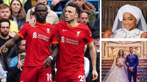 Sadio Mane Pays Classy Tribute With Aisha Tamba Standing By His Side in Mourning Diogo Jota