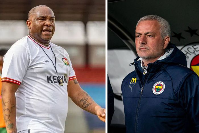 Benni McCarthy and Jose Mourinho