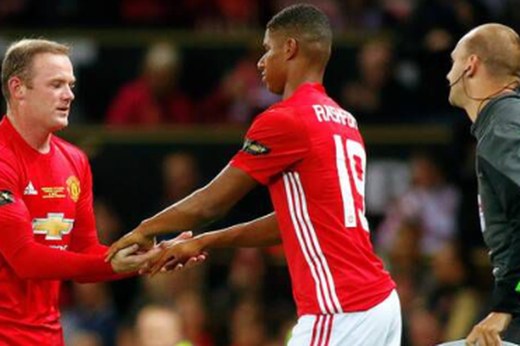Wayne Rooney and Marcus Rashford playing for Manchester United | Imago