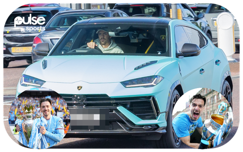 Jack Grealish drives to training in new Lamborghini painted in Man City colours