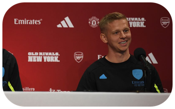 Oleksandr Zinchenko reveals Arsenal player that impressed him in training