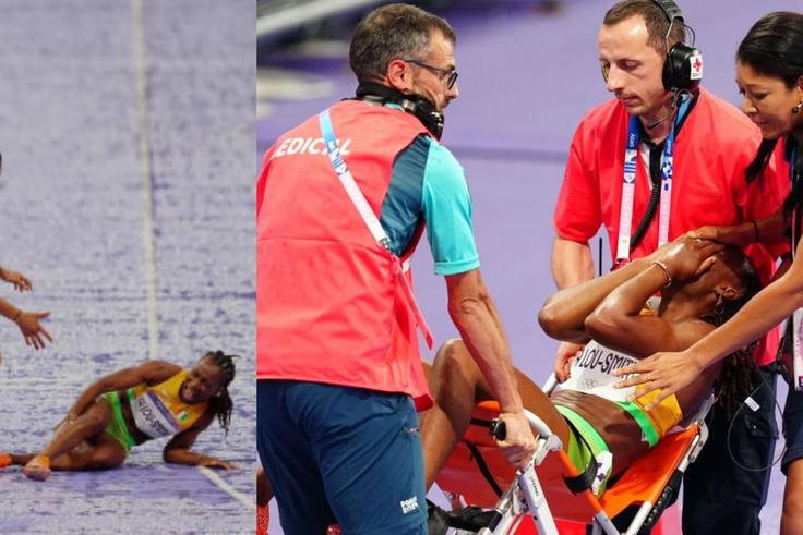 Tearful & painful Olympics exit for Africa's fastest woman as injury strikers at worst possible time
