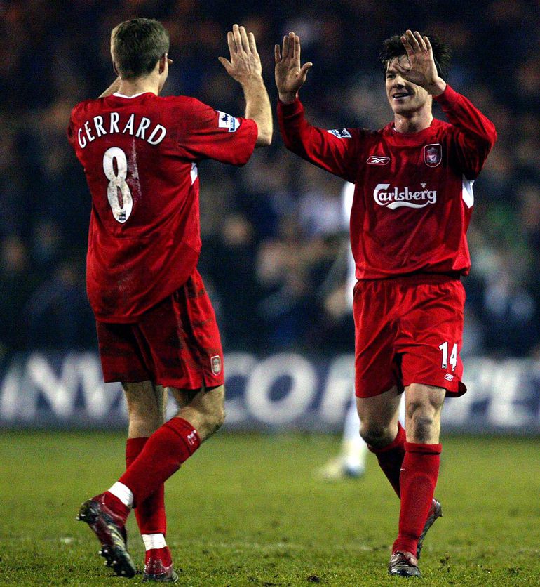Xabi Alonso and Steven Gerrard at Liverpool