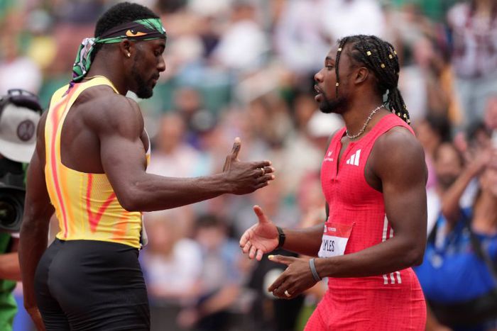Noah Lyles and Kenny Bednarek