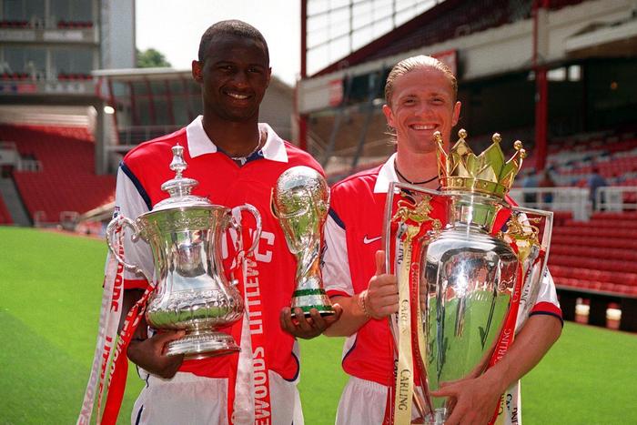 Patrick Vieira and Emmanuel Petit for Arsenal