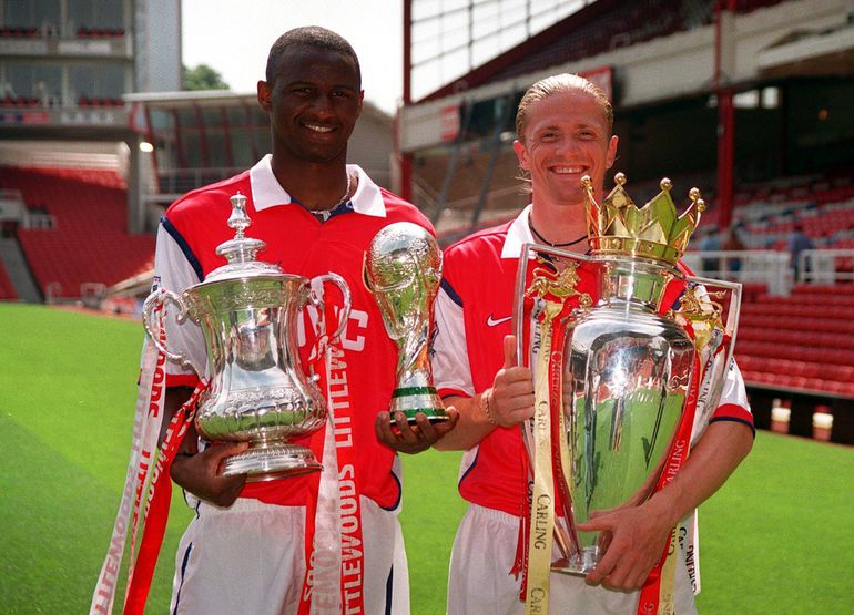 Patrick Vieira and Emmanuel Petit for Arsenal