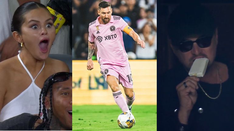 LeBron James, the star of the LA Lakers, attended a Messi game for the second time, together with Jason Sudeikis, the star of "Ted Lasso," and American singer-actress Selena Gomez.