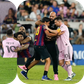 Messi's bodyguard saves him from pitch invader || Photo Credit: The Sun and Imago || Created by Stephen