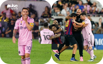 Lionel Messi grabbed by pitch invader before bodyguard rescue