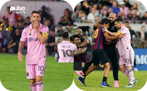 Lionel Messi grabbed by pitch invader before bodyguard rescue