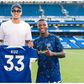 In the photo, Kuzma was unveiled by Chelsea's new recruits Nicholas Jackson and Moises Caicedo. Image Credit - Chelsea