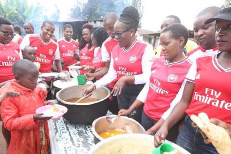 VIDEO: Passionate Arsenal fans in Uganda take celebrations to streets after Man United win