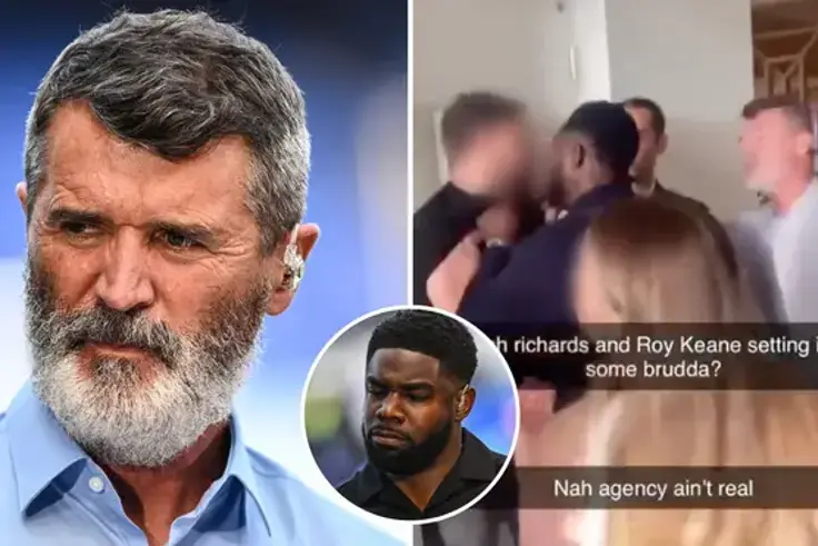 Police probe after Roy Keane, Micah Richards clash with fan during Arsenal v Man United game