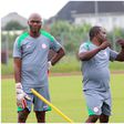 Augustine Eguavoen led Super Eagles coaches in training in Uyo.