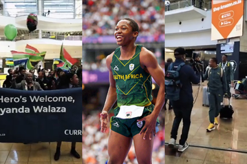 World's fastest teenager Bayanda Walaza arrives to a hero's welcome in South Africa following exploits at U20 Championships