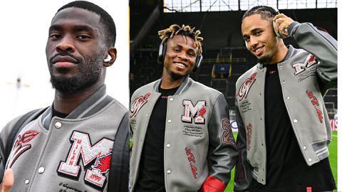 Nigerians envy Chukwueze and Okafor AC Milan jackets: Reactions as stars storm Dortmund in style