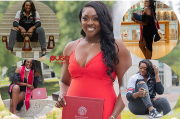 Sade Olatoye: Nigeria's 'most beautiful' athlete bags Masters degree with distinction in the medical field