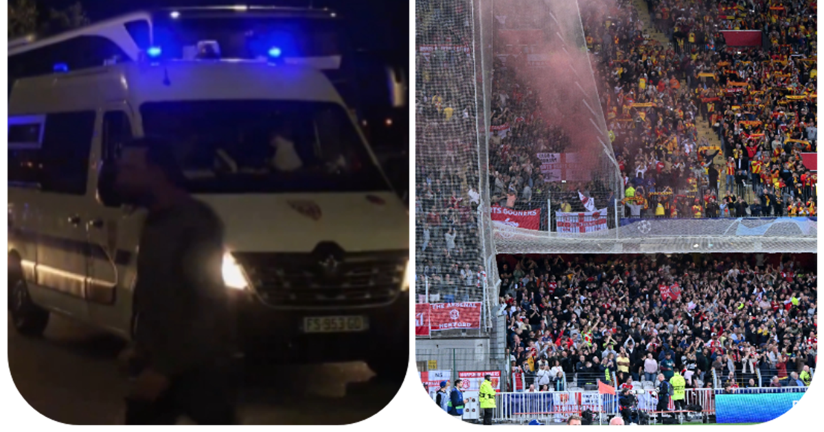 Arsenal fans attacked in France before their UCL clash with Lens ...