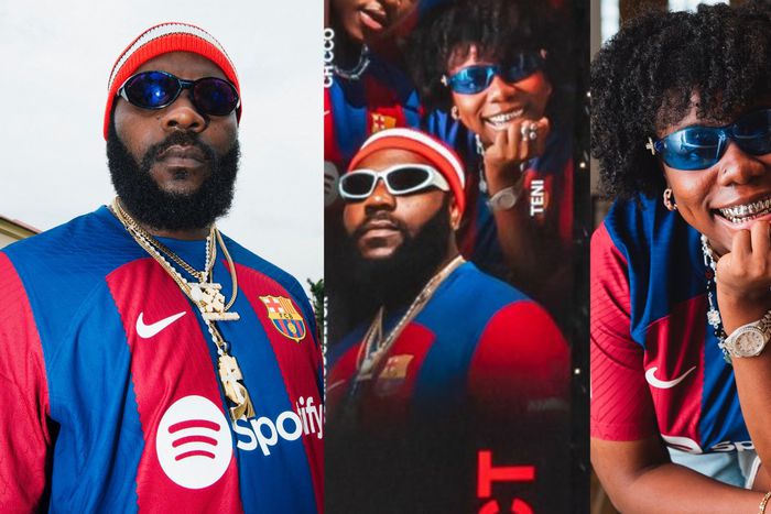 Nigerian Afrobeat stars Teni and Odumodublvck headline Barca African Connect Spotify playlist. X/Barcelona
