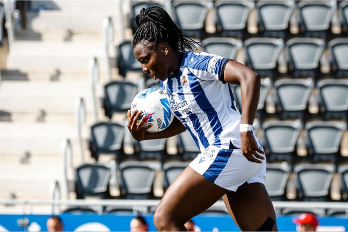 Edna Imade makes case for Super Falcons squad with goal for Real Sociedad in 1-2 loss to CD Tenerife.