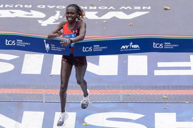 Defending champion Sharon Lokedi under the pump to deliver at New York City Marathon