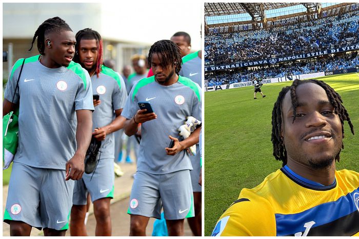 Calvin Bassey and Ademola Lookman exchange on Instagram.