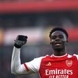 Arsenal star Bukayo Saka || Credit: Imago