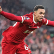 Trent Alexander Arnold celebrating his goal for Liverpool vs Fulham || Image credit: Imago